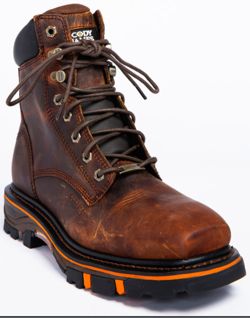 Leatherwork Jobs - Bottes de travail en cuir vieilli
