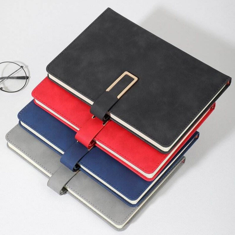 Leather Work Notepad - Carnet en cuir vintage A5, couverture