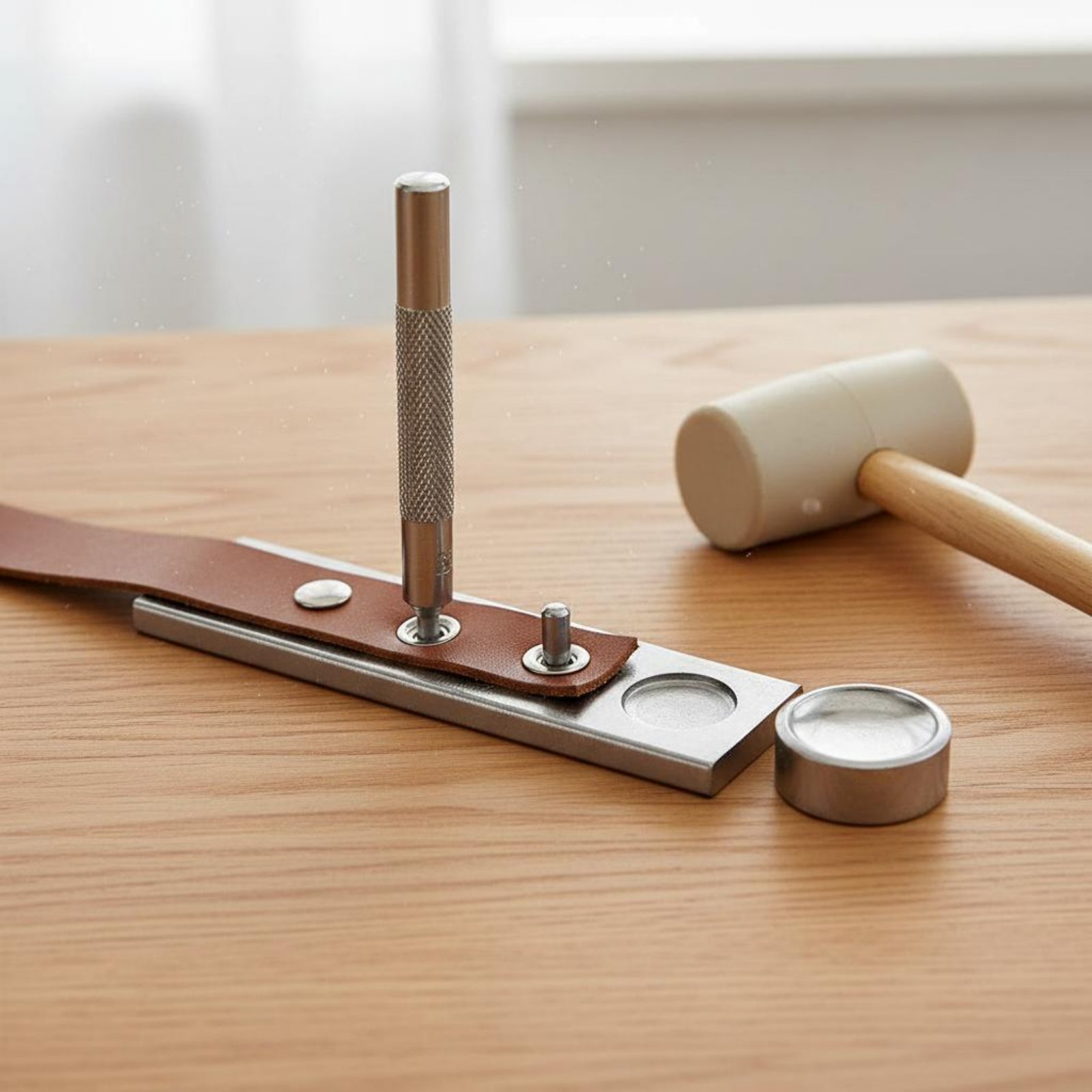 Leatherwork Rivet Setter - Kit d'outils de pose de rivets