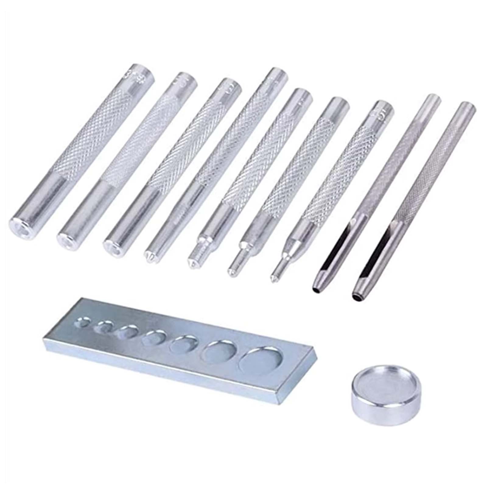 Leatherwork Rivet Setter - 11 pièces Snap Rivet Setter, outils