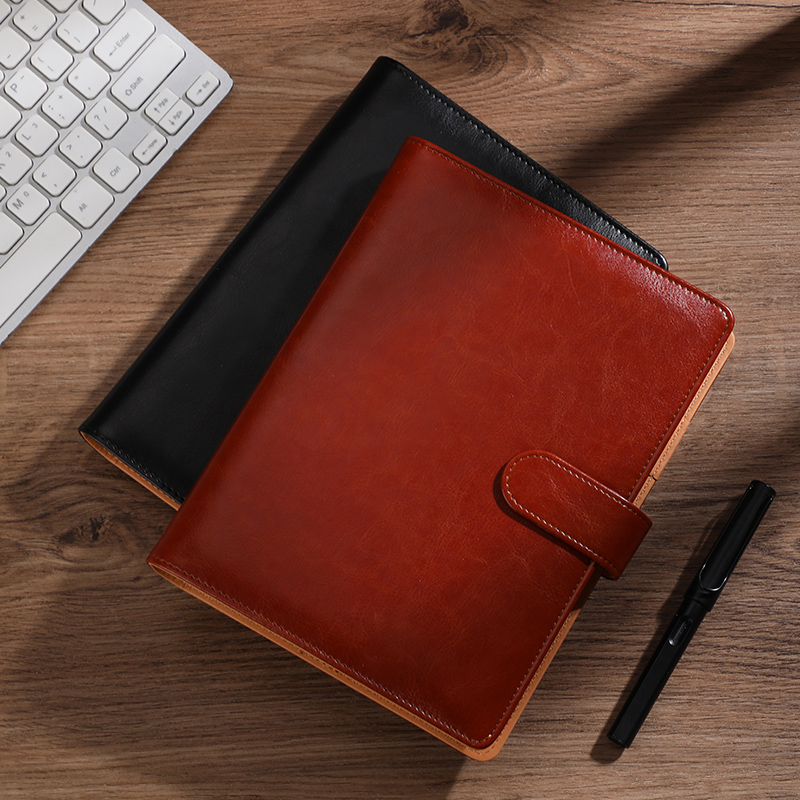 Leather Work Notepad - Carnet de notes professionnel en cuir