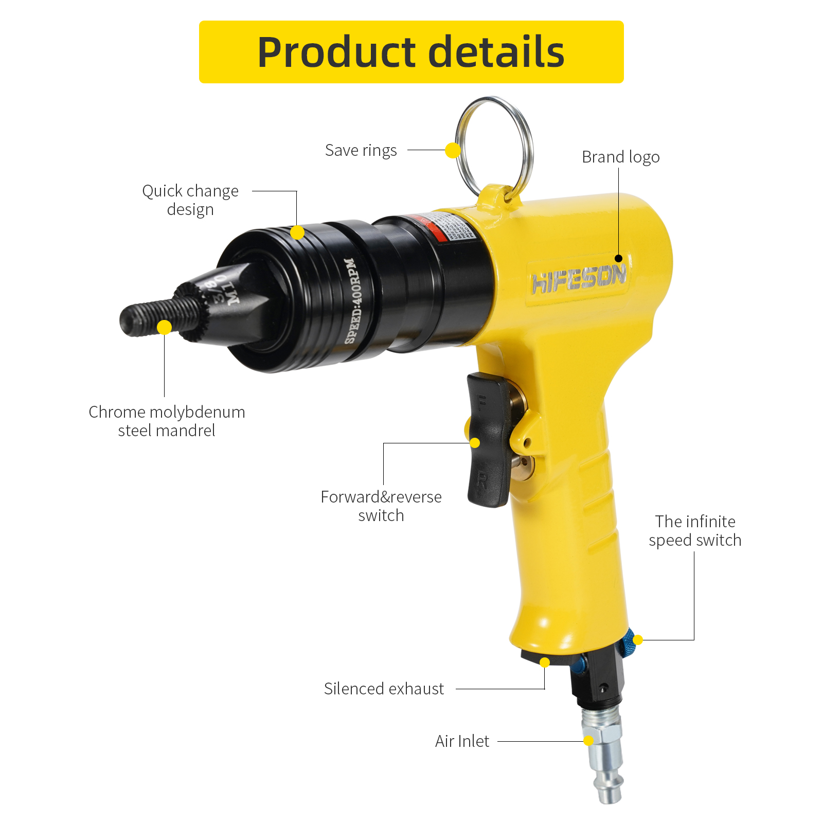 Pistolets à écrou à rivets pne - Rivet Setter Tool avis et prix