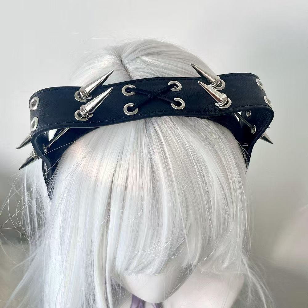 Serre-tête à rivets style Punk - Leatherwork Rivets avis et prix