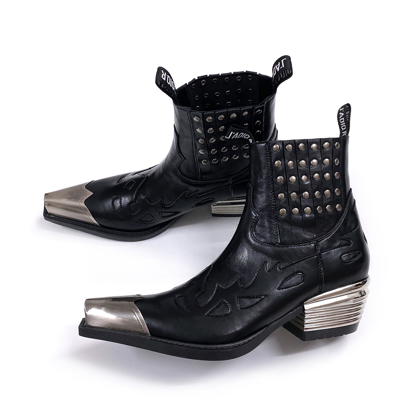 Bottes Chelsea rétro punk en m - Leatherwork Rivets avis et prix
