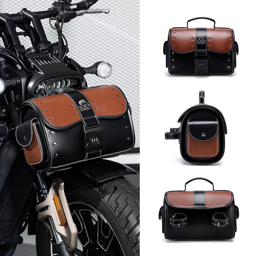 Sacoche latérale de moto vinta - Leatherwork Rivets avis et prix