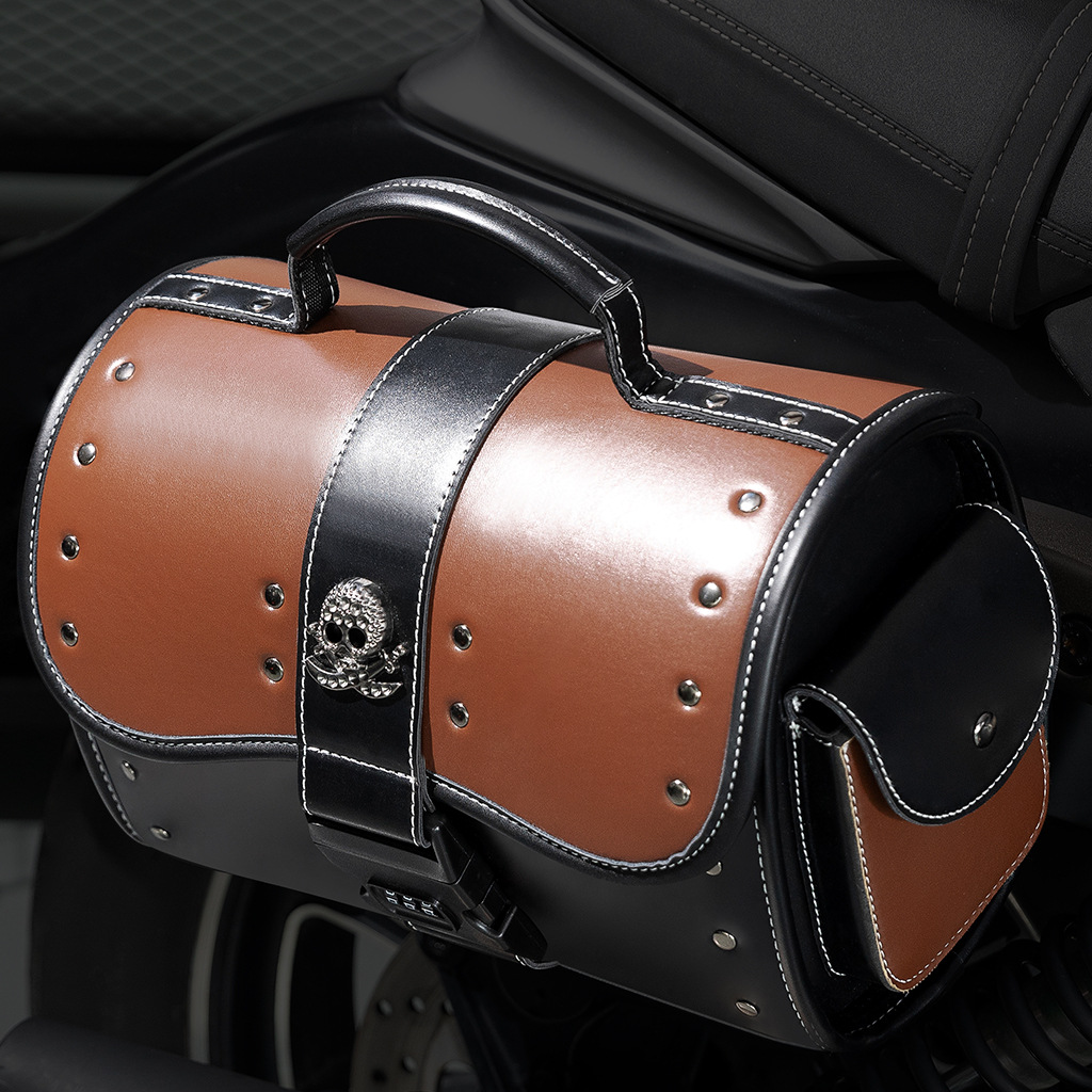 Sacoche latérale de moto vinta - Leatherwork Rivets avis et prix