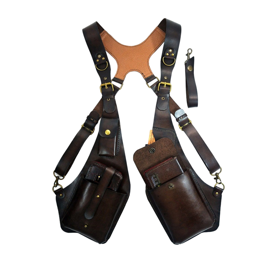 Sac à Double épaule en cuir an - Leatherwork Rivets avis et prix