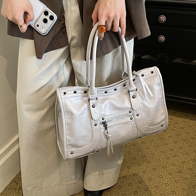 Sac à main rétro pour moto, sa - Leatherwork Rivets avis et prix